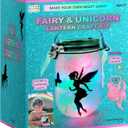 NUMI'SMILE Unicorn & Fairy Lantern Night Light Jar Craft Kit, DIY Arts and Crafts for Girls Ages 3 4 5 6 7 8-12 Years, Unicorn Toys Fairy Gift for Little Girls
