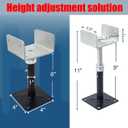 4 Pack U-Shaped Floor Jack for 4x2, 4x4, 4x6 Joists - Adjustable Steel Telepost with U-Head, Mini Screw Jack, Post Jack.6-9 Inch Adjustment Range.