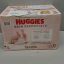 Huggies Size Newborn Diapers, Skin Essentials Baby Diapers, Size Newborn (69 lbs), 76 Count