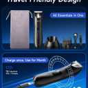 Manscape Trimmer for Men - No Nicks Electric Razor-Shaver for Balls/Pubic/Groin/Legs/Chest Hair Removal w/Light & Ceramic Blade, IPX7 Waterproof Full Body Hair Groomer USB-C Charging, Gifts for men