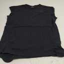 Women's Shirt Cuffed Sleeve Black XL