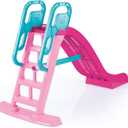 Big Splash Slide: Unicorn Pink & Blue - Waterslide Hose Attachment, Indoor/Outdoor, Plastic Playground Equipment, 74.4 x 33.5 x 44.9, Kids 3+