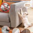Extra Thick Clear Anti Cat Scratch Furniture Protector 17" x 197"ZQVCNF Self-Adhesive Couch & Door Tape from Cat Claws - Covers Walls, Bed Corners | Stops Cat & Dog Scratching Damage