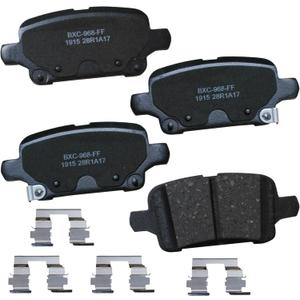 Bendix Premium SBC1915 Ceramic Rear Brake Pads for Buick LaCrosse 2019-2017, Regal Sportback 2020-2018, Regal TourX 2020-2018, Chevrolet Equinox 2020-2018, Malibu 2019-2016, GMC Terrain 2020-2018