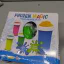 Slushie Cup, 2 Pack Slushy Maker Cup, Frozen Magic Squeeze Cups for Juice Milk Yogurt Ice Cream Make, DIY Cooling Cup with Lid & Straw Cool Stuff Things for Kids Friends Family (Blue+Green)