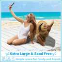 Oversized Turkish Beach Towel Blanket XXL Cotton Sandproof Towels Boho Woven Extra Large Big Sand Free Giant Throw Blankets Huge Quilt XL Picnic Camping Necessities Cloud For Adult Gifts White (XXXL(88x82 IN,224x208 CM))