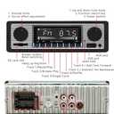 Classic 7" Single Din Car Radio,Bluetooth Car Stereo, FM Radio,Car Audio Receiver, Voice Control,Hands-Free Calling, Built-in Microphone,USB/SD/AUX,Support MP3/WMA/WAV, Dual.Car Multimedia Player