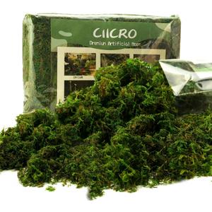 Moss for Plants Indoor, 16OZ Fresh Green Artificial Moss for DIY Crafts, Table Centerpieces- Faux Grass for Hamsters Micro-Landscape Terrariums Centerpieces Decor (Fresh Green)