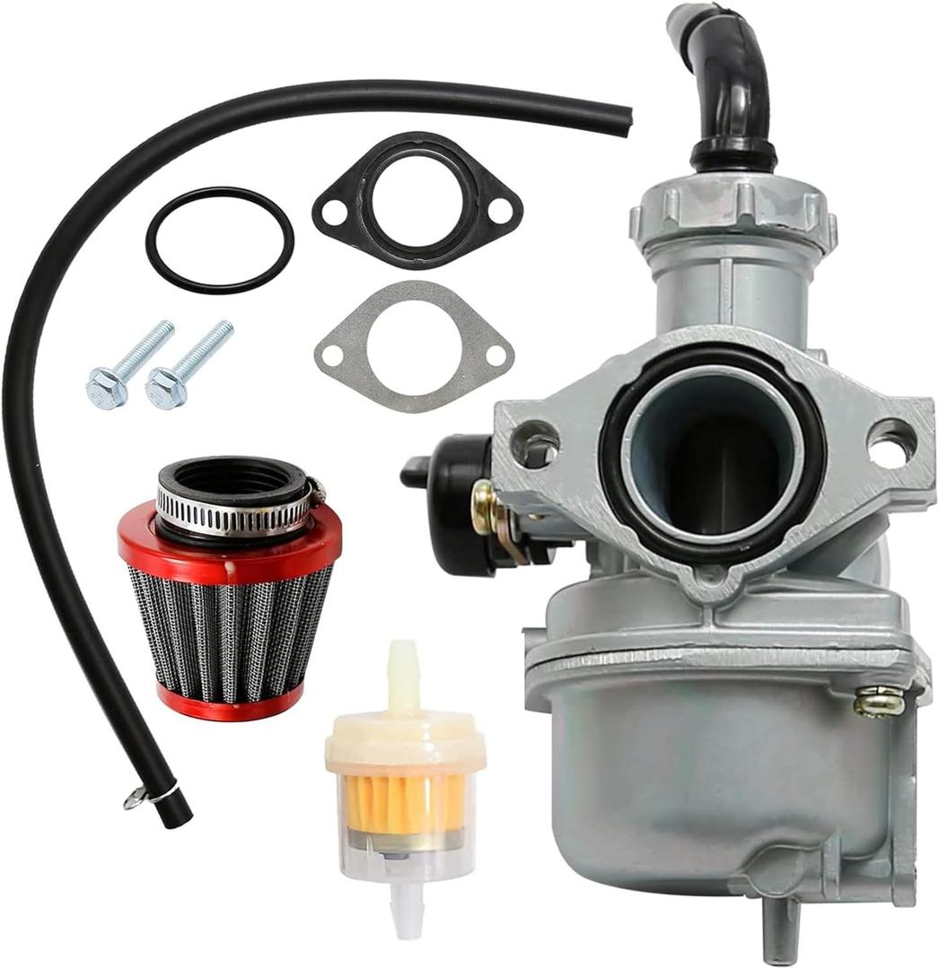 ATV Carburetor PZ22 with Fuel Filter and 22mm Air Filter for 110cc 125cc SSR CRF50 Predators Go Karts Pit Dirt Bike, for Sunl,for Taotao Pit Bike