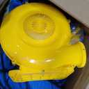 Inflatable Water Slide Bounce House with 650W Blower, 2 Climbing Walls, 2 Slides, 2 Splash Pool, Basketball Hoop, Water Gun, 216 x 194 Inch Blow Up Water Slides for Backyard Blue