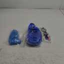 Halloween Cosplay Costume Include Blue Bob Wig Black Glasses Blue Face Paint and Ball Short Bob Wig for Women Royal Hair with Bangs Cosplay for Halloween Costume