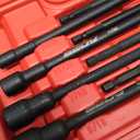 12-Piece Magnetic Nut Driver Set - Premium Impact Power Hex Nut Driver Drill Bit Master Kit, SAE & Metric, 1/4-Inch Quick-Change