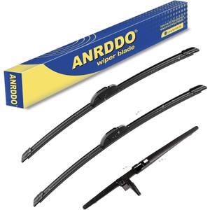 3 Wipers Factory Replacement For Toyota 4Runner 2003 2004 2005 2006 2007 2008 2009 Original Equipment Windshield Wiper Blades Set 22"+20"+12" (Set of 3)