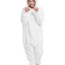 ABENCA Lamb Onesie Kids Costume Animal Girls One Piece Pajamas Cosplay Halloween Christmas.120