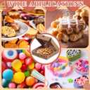 50 Pcs Mini Pizza Box 3.5 x 3.5 x 0.8 Inch Kraft Small Pizza Boxes Cookie Mini Pies Party Favors for Guests Celebrations Party Favors Weddings