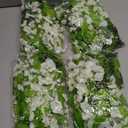 Faux Bougainvillea Artificial Flowers Plants for Outdoors Outside Decoration, 4 PCS White Fake Flowers UV Resistant Look Real Silk Long Trailing Vines for Front Door Porch Planter Patio Garden Yard