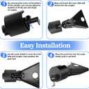 Trailer Hitch Locks for 2-5/16", 2", 1-7/8" Couplers, New Model Universal Super Compatibility Coupler Lock, Anti-Theft Steel Tongue Lock for Boat, RV, Trailers, Camper