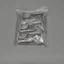 Heavy Duty Adjustable Curtain Rod Brackets Rod Holders for 1 Inch Rod, Silver Color, (Set of 6)