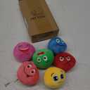 Squeaky Dog Toys, [6 Pack] Soft Stuffed Plush Balls with Squeakers, Interactive Fetch Play for Puppy Small Pets