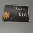 Egofine 6x8 Acrylic Frame, 20mm Thicker Frameless Clear Picture Frame, Double Sided Magnetic Picture Frame, Free Standing Desktop Display