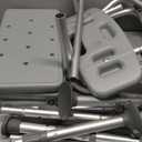 HOMLAND Tub Transfer Bench for Bathtub, FSA/HSA Eligible 400 lbs Heavy Duty Shower Chair with Backrest, Slip-Resistant Feet, Height Adjustable Shower Bench Shower Seat for Elderly and Disabled (Grey)