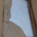 Ctosree 50 Pcs 14 * 22 Inch Tri Fold Poster Board Bulk, Science Fair Project Display Paperboard, Single Wall, Lightweight Presentation Board (White)