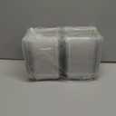 100 Pcs Clear Hinged Plastic Containers with Lids,Individual Cake Slice Containers,Square Plastic Food Container,Disposable Clamshell Take Out Containers for Cakes,Cookies,Pasta,Sandwiches,Salad