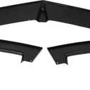 HECASA 3Pcs Front Bumper Lip Compatible with 2010-2013 Chevy/Chevrolet Camaro V8 SS Under Chin Spoiler Splitter Bumper Air Dams Valance Diffuser Protector Body Kit Plastic Black