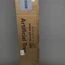 6 ft Fake Palm Tree Faux Areca Palm Plants with Full Lifelike Palm Leaves Realistic Trunks Fake Tropical Palm Tree for Indoor Home Office Outdoor Yard Dcor with Tall Trapezoidal Prism White Pot 