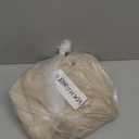 AISENO 48 Inch Christmas Tree Skirt - Beige Faux Fur Plush Holiday Decor for Xmas Tree, Festive Party, Home Decorations