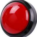 5v 100mm Dome Shaped Jumbo LED Illuminated Self-resetting Push Button Switch for Arcade Game Projects , Pop'n Music DIY Projects & Mame DIY Projects Red Color