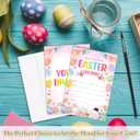 Easter Egg Hunt Party Invitations, 25pcs Easter Bunny Party Invite Cards with Envelopes, Colorful Spring Party Decoration Supplies - C07