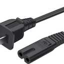 Mini Fridge Power Cord - 6FT Power Cord for Cooluli, AstroAI, Chefman, Frigidaire, Koolatro, Living Enrichment Mini Fridge AC 120V Replacement Power Cord Cable Supply 2 Prong [UL Listed]