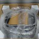 Open-Top Automatic Cat Litter Box, Self Cleaning Litter Box for Multi-Cat Families, APP Control, Safety Protection, 1 Roll Waste Bag (White-gray/1)