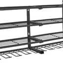 Power Tool Organizer Wall Mount, 4-Tier Tool Rack with 8 Drill Holders & Screwdriver Storage - Garage Tool Organizer for Workshop & Workbench