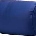 Microbead Bolster Tube Pillows with Double Cover, Squish Bean Bed Microbead Pillow Soft Neck Back Lumbar Support Smooth Cool Touch Comfortable Fabric (Navy Blue)