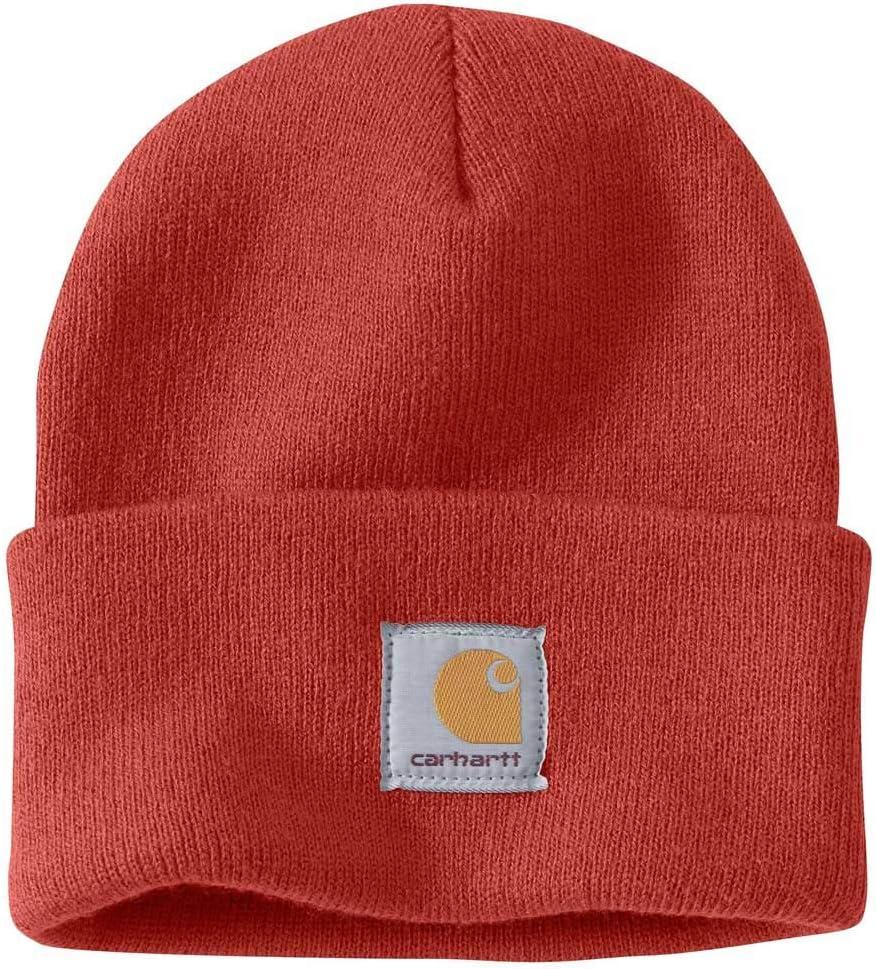Carhartt Men's Knit Cuffed Beanie Closeout (Orange)