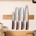 KEEMAKE Magnetic Knife Holder for Wall 16 inch Acacia Wood Knife Magnetic Strip, Powerful Neodymium Magnet Knife Hanger Knife Bar for Kitchen knives