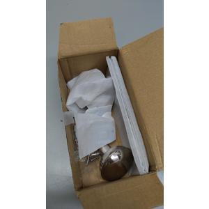 ToPToToo Dummy Door Knob Interior, Inactive Door Knobs for Closet, Antique Bifold Door Knobs Replacement, SingleSide Dummy Old Style Door Handle, Satin Brushed Nickel, 2 Pack