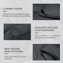 Luxury Silk Comforter/Duvet/Quilt California King(104"x96", 8.4lbs/3.8kg), Filled with Long Strand Mulberry Silk-Warm and Lightweight for All Seasons, 100% Long Staple Cotton Cover 400TC-Grey