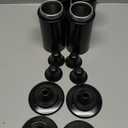 16oz Torch Replacement Canisters,Torch Refillable Canisters Bamboo Torch Fuel Can, Citronella Tabletop Torches Canister Outdoor for Patio Garden Decor, Black, 4 Pack