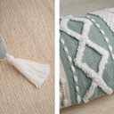 2 x ZICOTO Decorative Boho Lumbar Pillow Cover 14x36  Beautiful Throw Pillow with Soft Texture for Bed, Couch Decor or as Body Cushion  A Stylish Addition to Your Bedroom