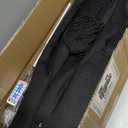 6PCS Trampoline Replacement Poles and 14FT Enclosure Net with Solar Light, Universal Trampoline Replacement Net and Enclosure Pole with Caps & Hardware, Fits 14FT Round Frame with 6 Straight Pole