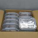 BAYZZ Glass Meal Prep Containers, 10 Packs 22 oz Glass Food Storage Containers, Airtight Lunch Containers with lids, Microwave, Freezer, Dishwasher Safe (Gray)