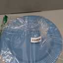 2 blue like round plates
