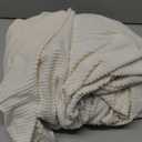 H.VERSAILTEX Stretch 2 Piece T Cushion Sofa Slipcovers Individually Sofa Cushion Covers for 2 Cushion Couch Sofa Seat Cushion Covers with Elastic Bands Featuring Thicker Jacquard Fabric, Ivory, 13.3"D x 12"W x 4.2"H