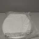 Mayfair Collins Slow Close Toilet Seat, Durable Plastic Seat with Extra Stability Bumpers and Secure Hinges, Made in USA, Round, White