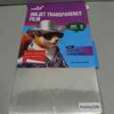 Inkjet Transparency Film 50 Sheets 8.5x11 OHP Overhead Projector Film for DIY Crafting 100% Clear Transparency Paper For Inkjet Printer