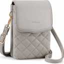 RFID Small Crossbody Purses for Women Quilted Cell Phone Purse with RFID Blocking Credit Card Slots