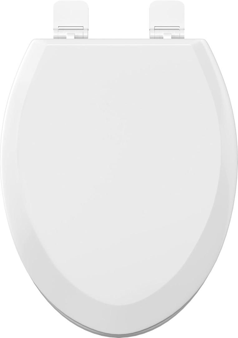 PROFLO PFTSWEC2000 Elongated Closed-Front Toilet Seat with Quick Release and Lid - White